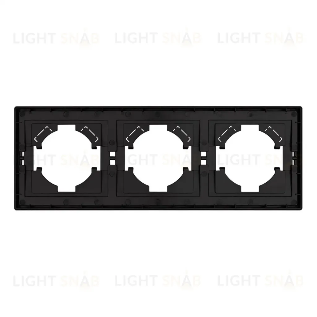 Рамка пластиковая на 3 поста Arlight FRM-TENDO-PL-3-BK 053844 053844