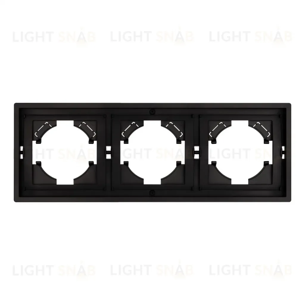 Рамка пластиковая на 3 поста Arlight FRM-TENDO-PL-3-BK 053844 053844