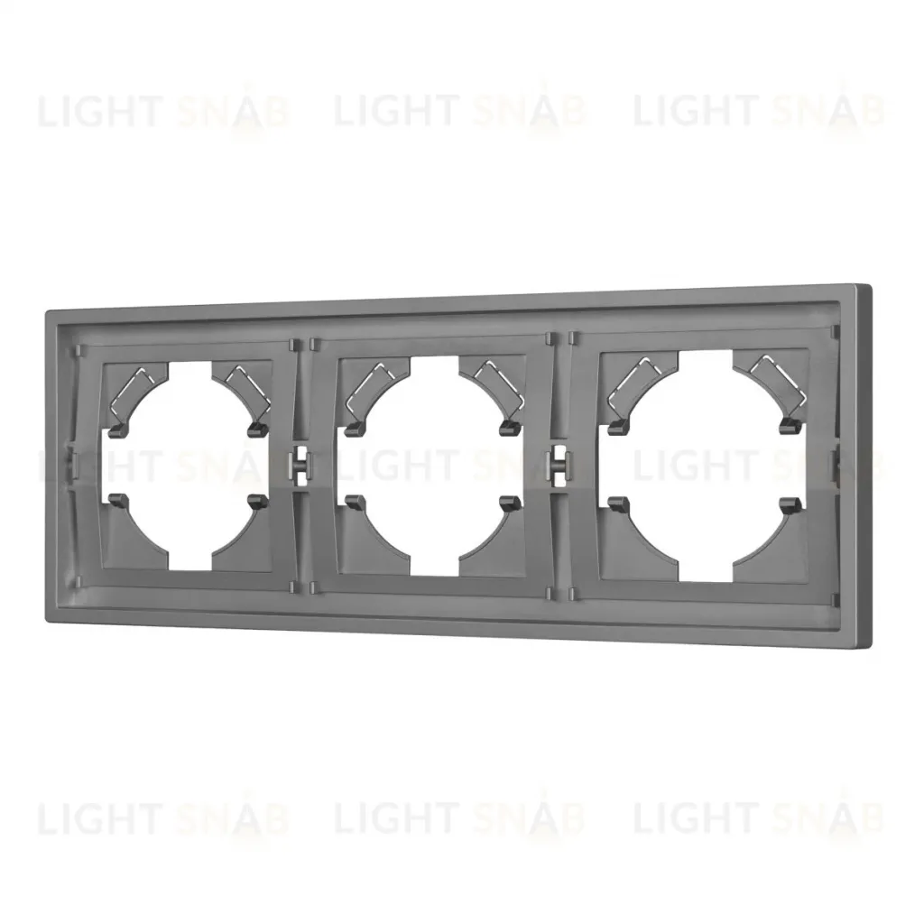 Рамка пластиковая на 3 поста Arlight FRM-TENDO-PL-3-GR 053845 053845