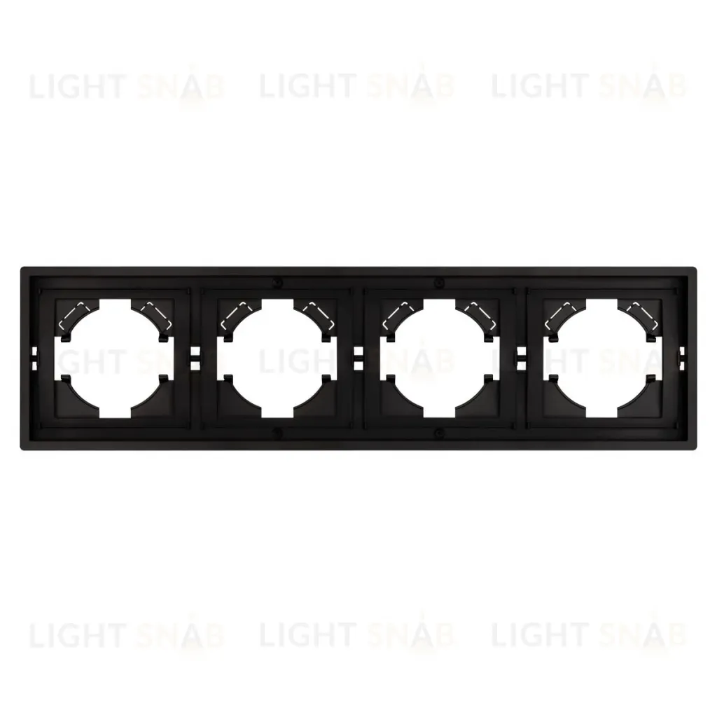 Рамка пластиковая на 4 поста Arlight FRM-TENDO-PL-4-BK 053848 053848
