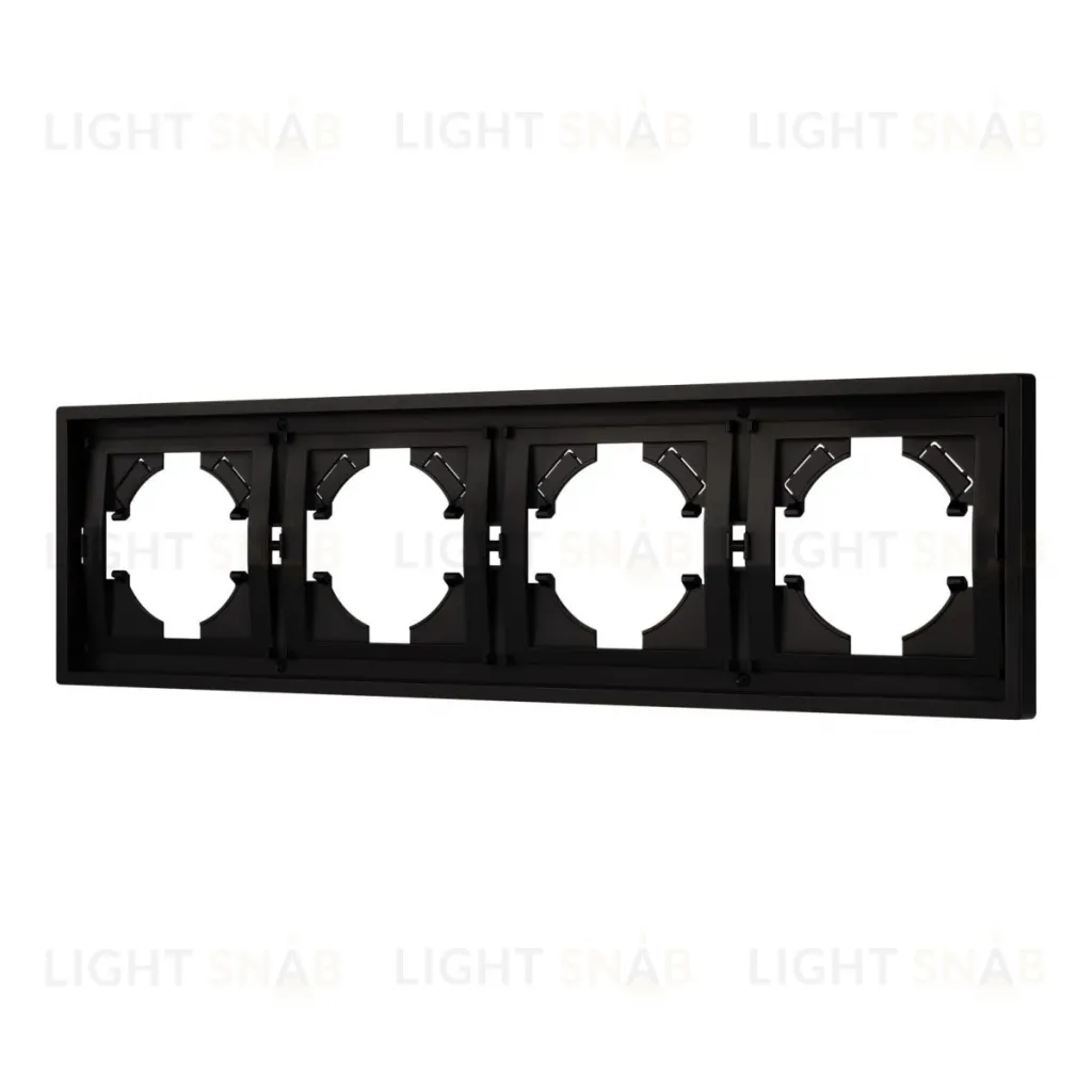 Рамка пластиковая на 4 поста Arlight FRM-TENDO-PL-4-BK 053848 053848