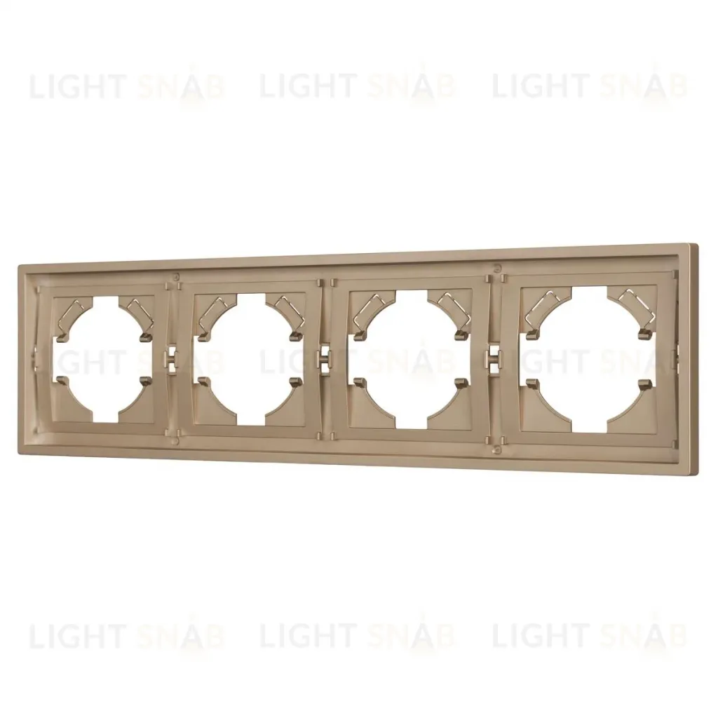 Рамка пластиковая на 4 поста Arlight FRM-TENDO-PL-4-GD 053850 053850