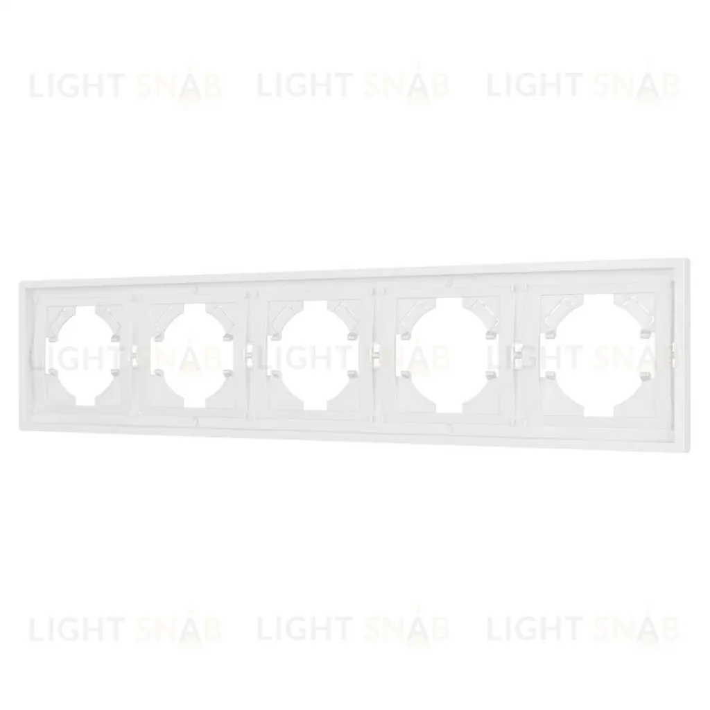 Рамка пластиковая на 5 постов Arlight FRM-TENDO-PL-5-WH 053851 053851