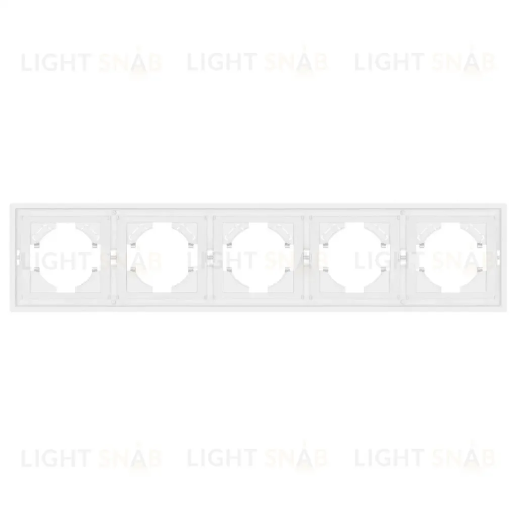 Рамка пластиковая на 5 постов Arlight FRM-TENDO-PL-5-WH 053851 053851