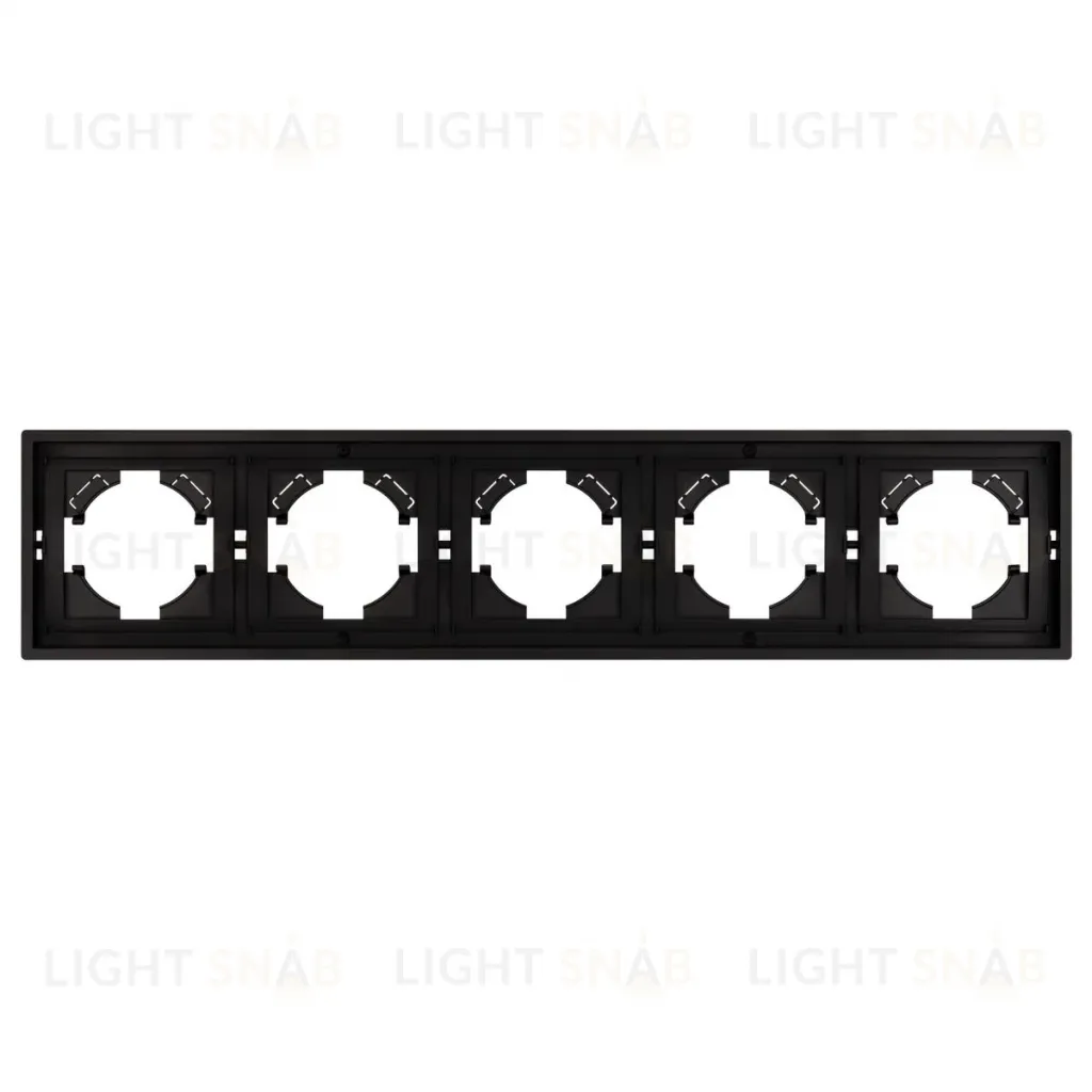 Рамка пластиковая на 5 постов Arlight FRM-TENDO-PL-5-BK 053852 053852