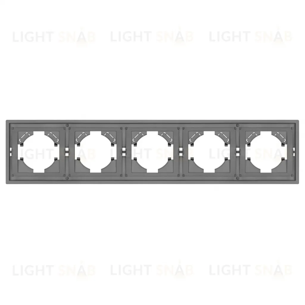 Рамка пластиковая на 5 постов Arlight FRM-TENDO-PL-5-GR 053853 053853