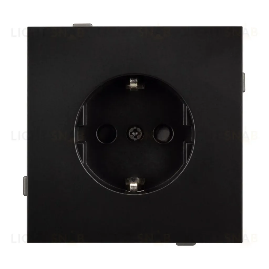 Механизм электрической розетки Arlight SCT-TENDO-MEU1-PL-BK (230V, 16A) 054079 054079