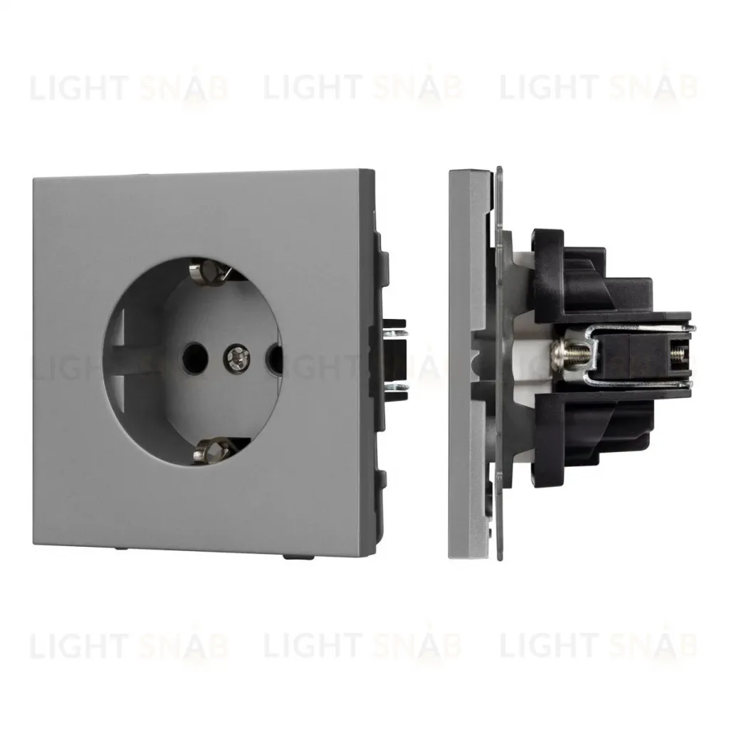 Механизм электрической розетки Arlight SCT-TENDO-MEU1-PL-GR (230V, 16A) 054080 054080