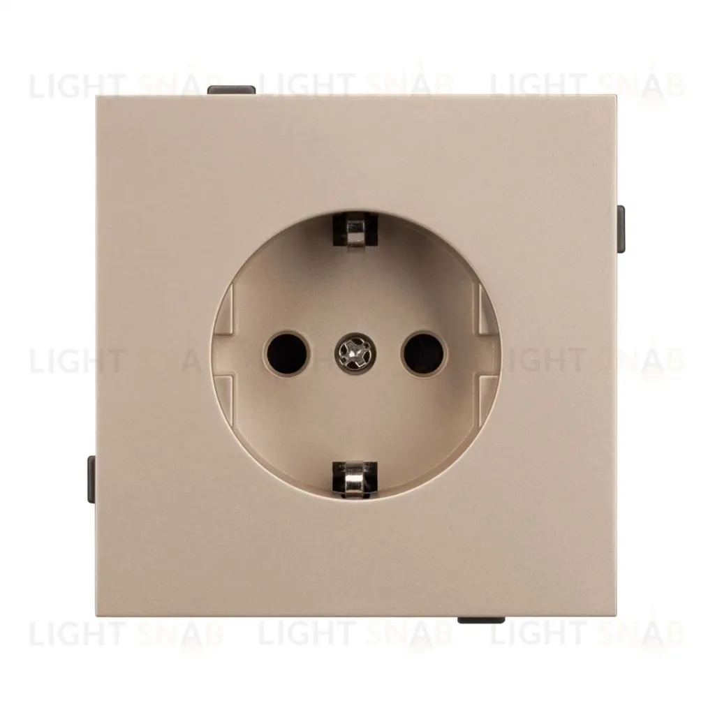 Механизм электрической розетки Arlight SCT-TENDO-MEU1-PL-GD (230V, 16A) 054081 054081