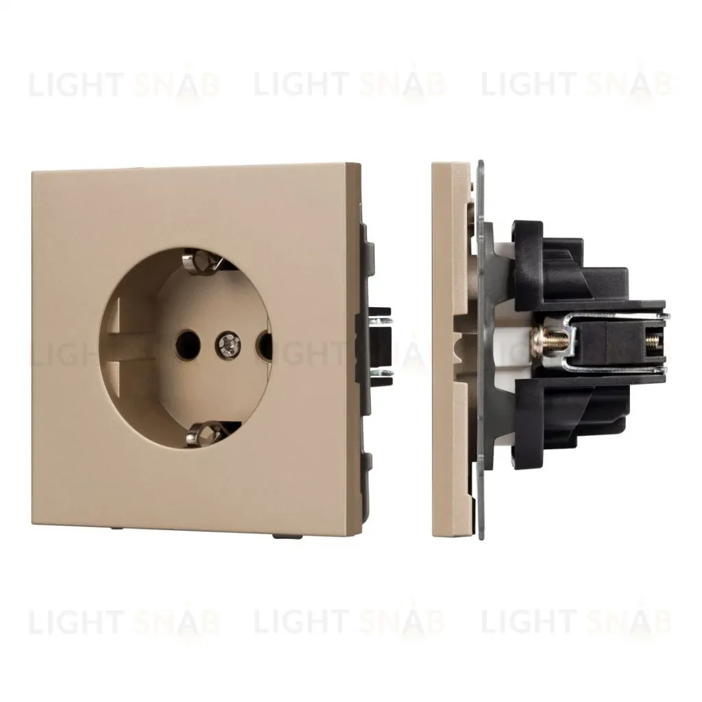Механизм электрической розетки Arlight SCT-TENDO-MEU1-PL-GD (230V, 16A) 054081 054081