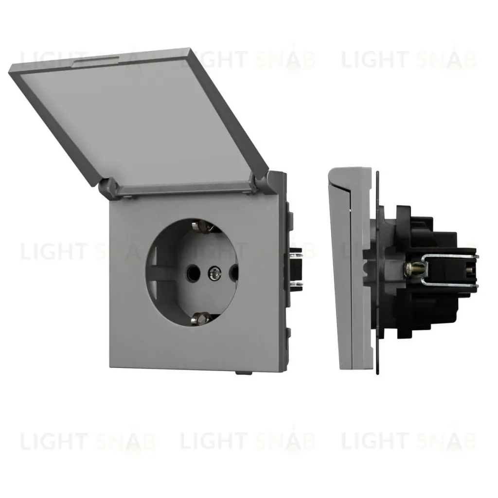 Механизм розетки влагозащищенный Arlight SCT-TENDO-MCP-PL-GR (230V, 16A) 054092 054092