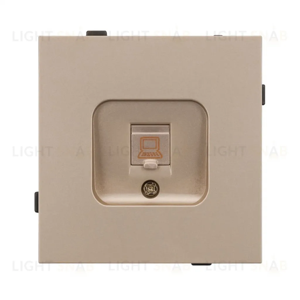 Механизм компьютерной розетки Arlight SCT-TENDO-MPC1-PL-GD (RJ-45, CAT6) 054099 054099