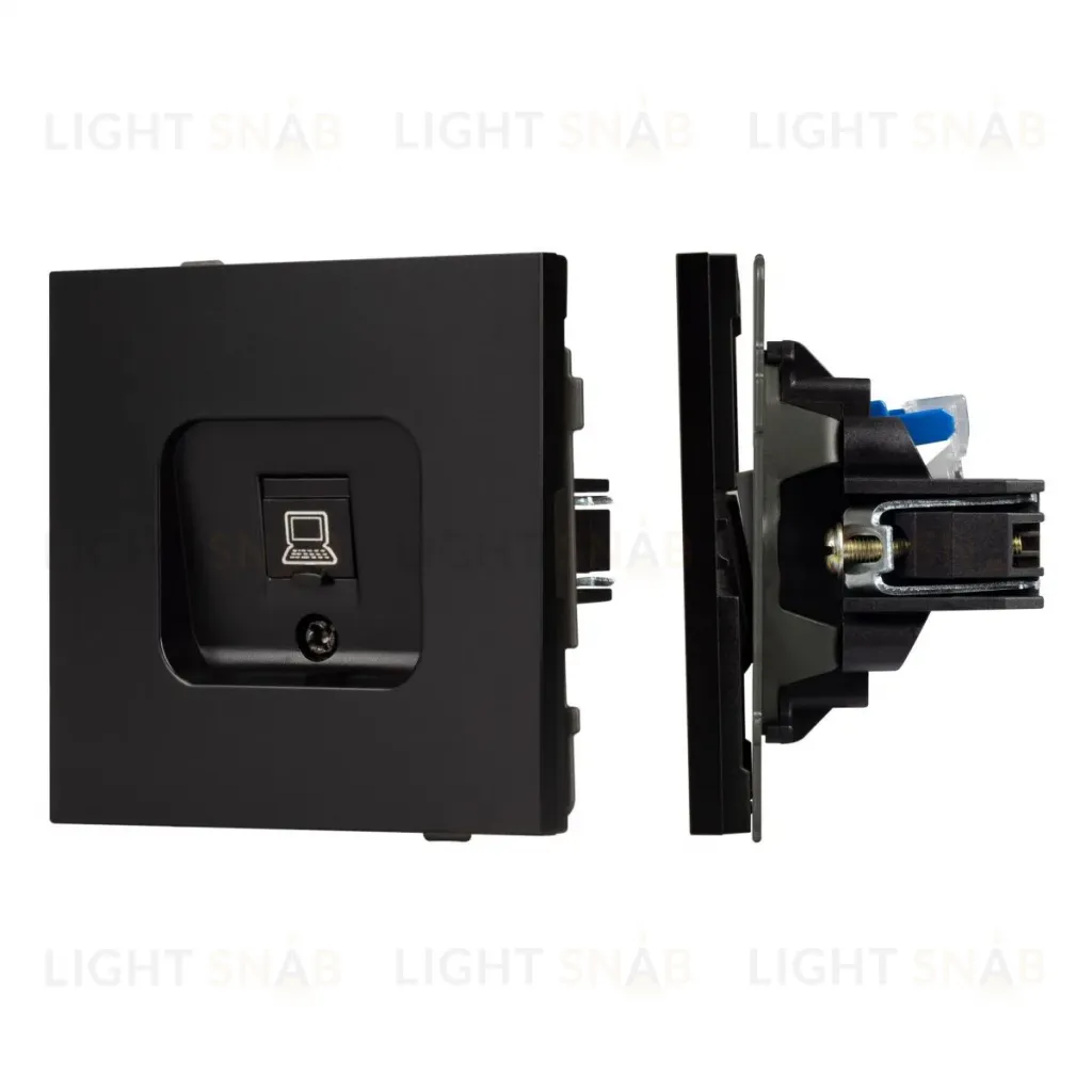 Механизм компьютерной розетки Arlight SCT-TENDO-MPC1-PL-BK (RJ-45, CAT6) 054104 054104