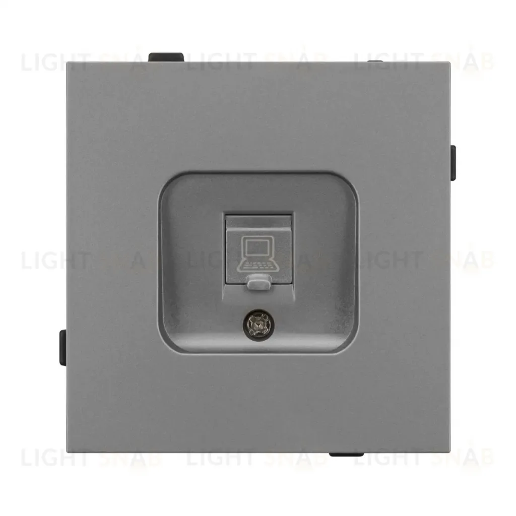 Механизм компьютерной розетки Arlight SCT-TENDO-MPC1-PL-GR (RJ-45, CAT6) 054105 054105