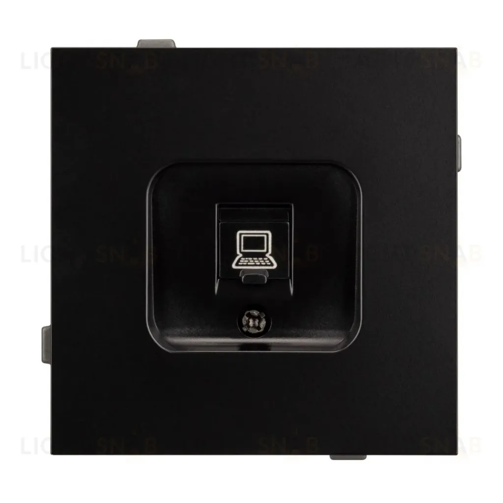 Механизм компьютерной розетки Arlight SCT-TENDO-MPC1-PL-BK (RJ-45, CAT6) 054104 054104