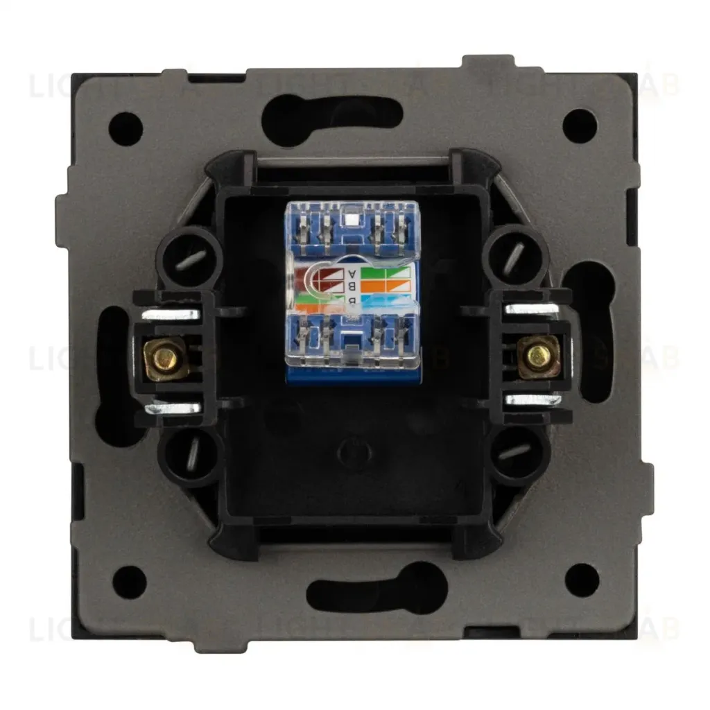 Механизм компьютерной розетки Arlight SCT-TENDO-MPC1-SFPL-BK (RJ-45, CAT6) 054591 054591