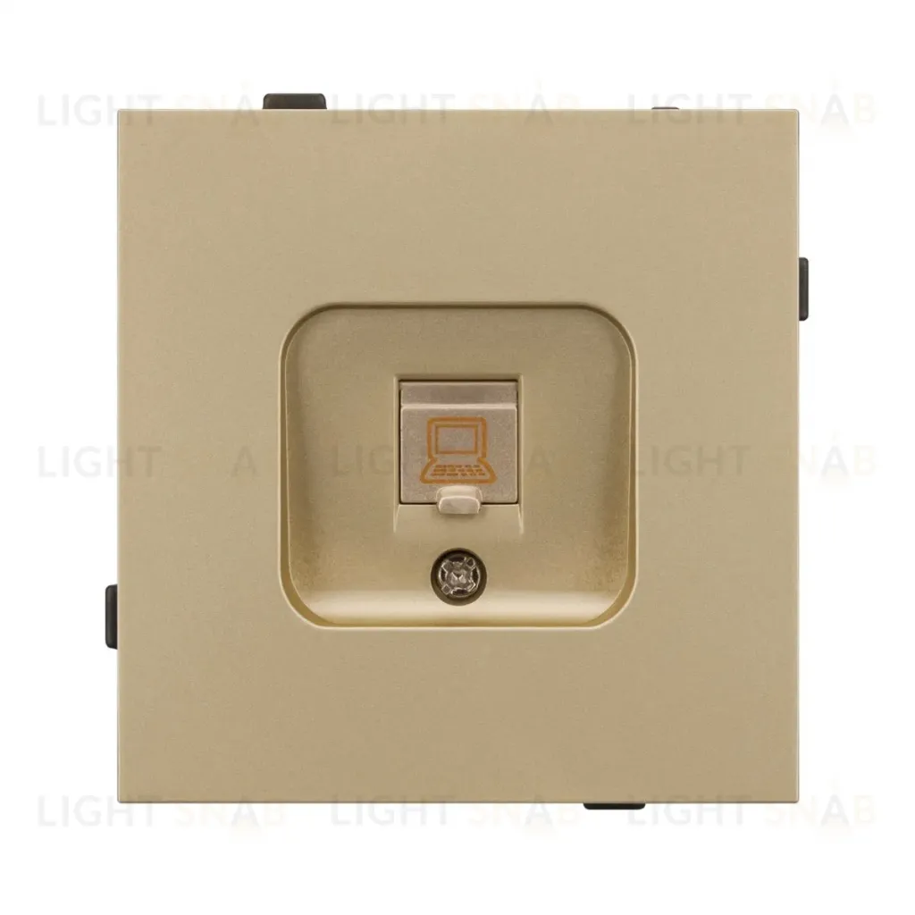 Механизм компьютерной розетки Arlight SCT-TENDO-MPC1-SFPL-GD (RJ-45, CAT6) 054592 054592