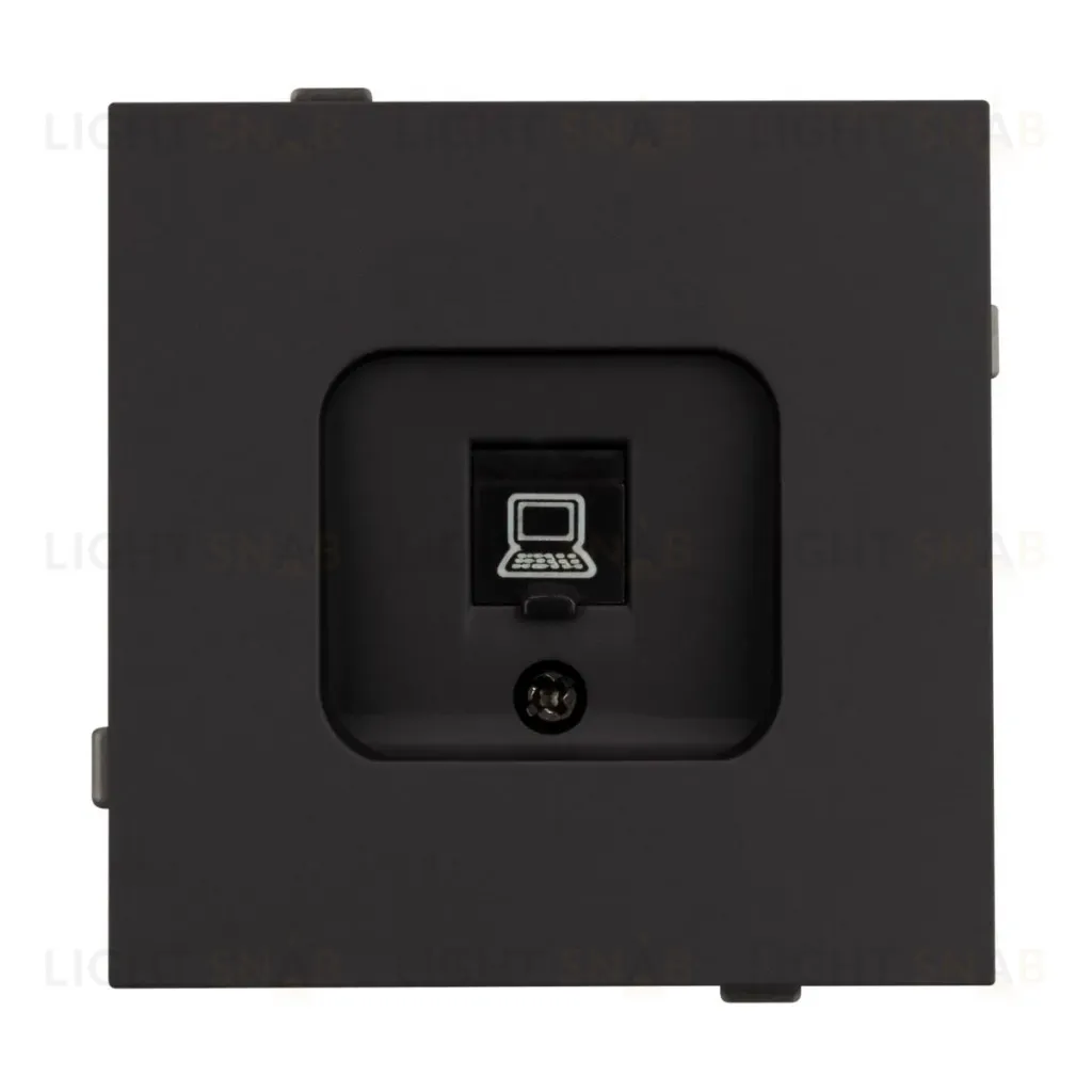 Механизм компьютерной розетки Arlight SCT-TENDO-MPC1-SFPL-BK (RJ-45, CAT6) 054591 054591