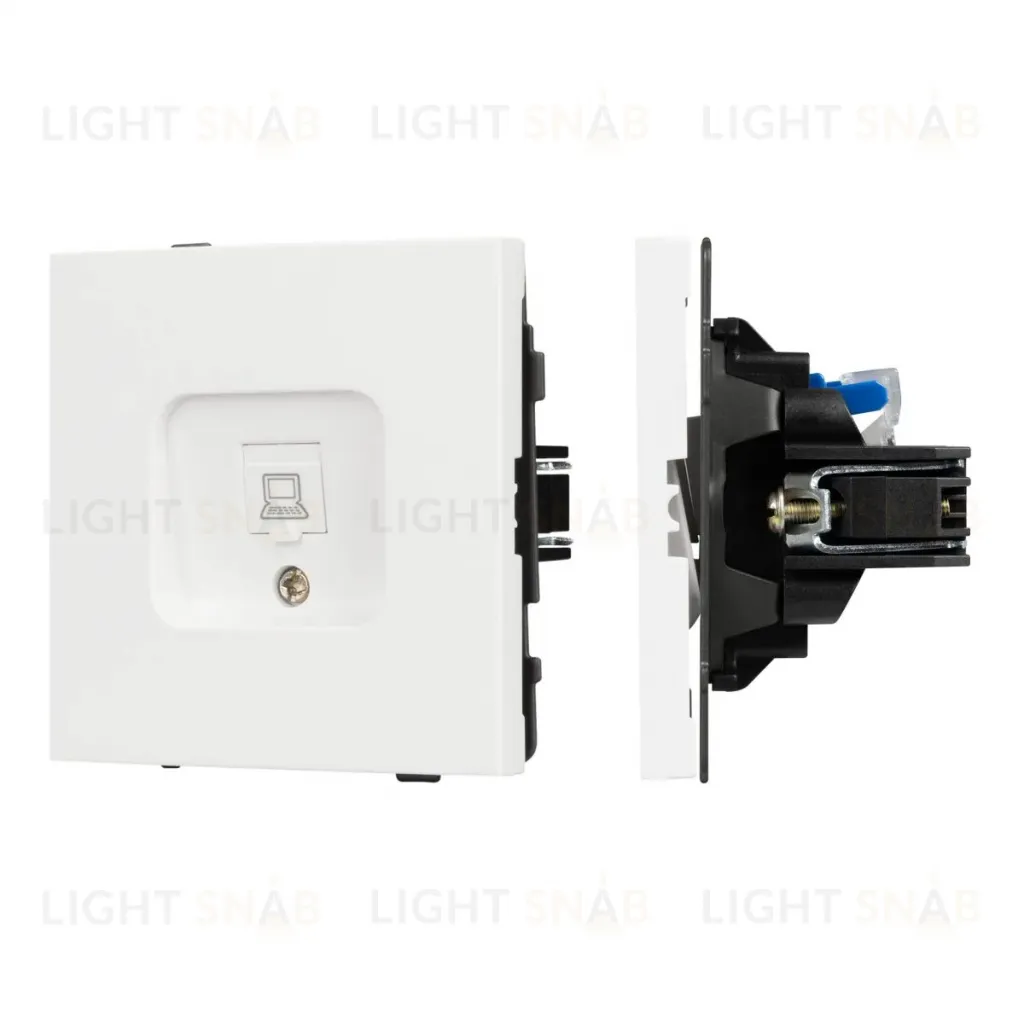 Механизм компьютерной розетки Arlight SCT-TENDO-MPC1-SFPL-WH (RJ-45, CAT6) 054594 054594