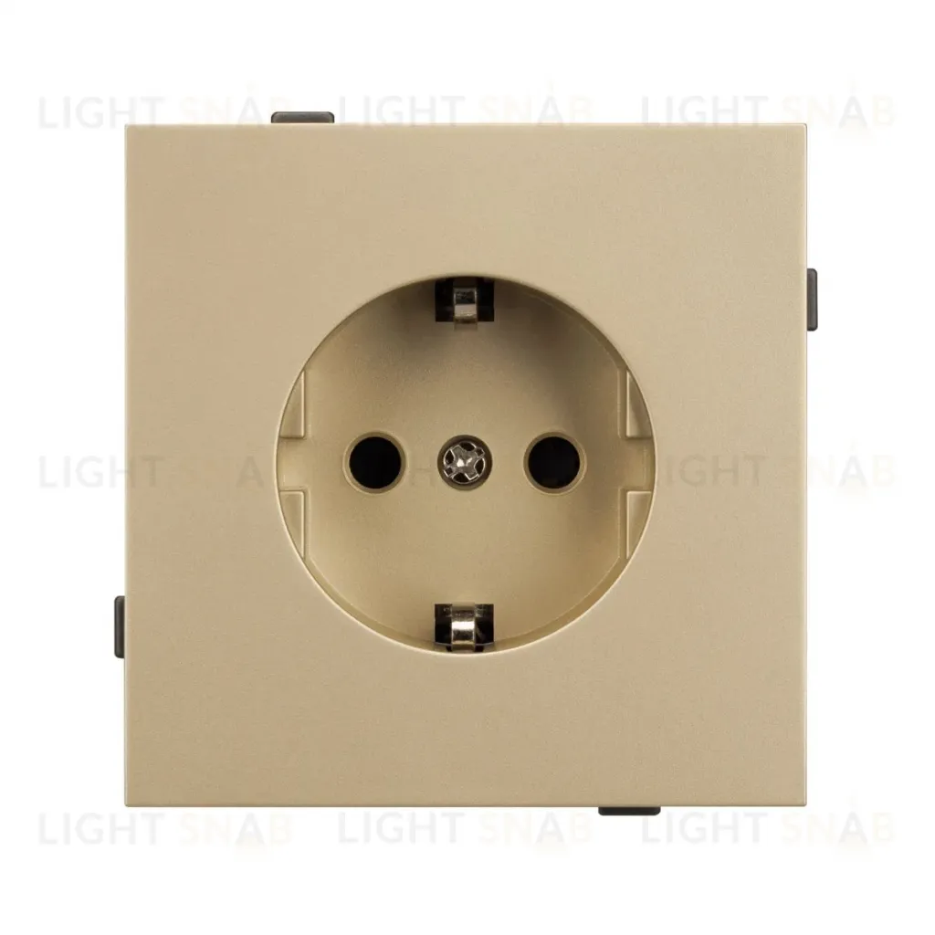 Механизм электрической розетки Arlight SCT-TENDO-MEU1-SFPL-GD (230V, 16A) 054639 054639