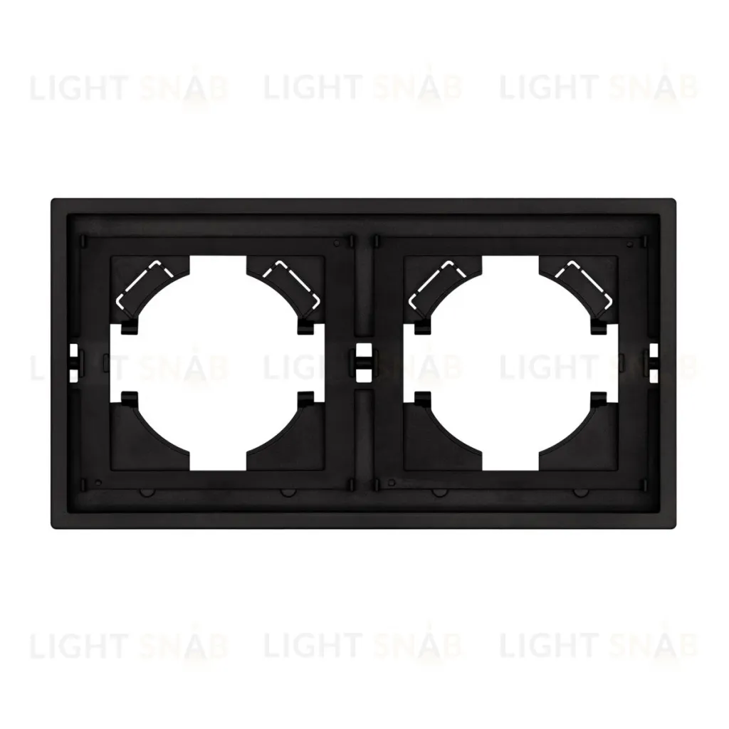 Рамка пластиковая на 2 поста Arlight FRM-TENDO-SFPL-2-BK 054646 054646