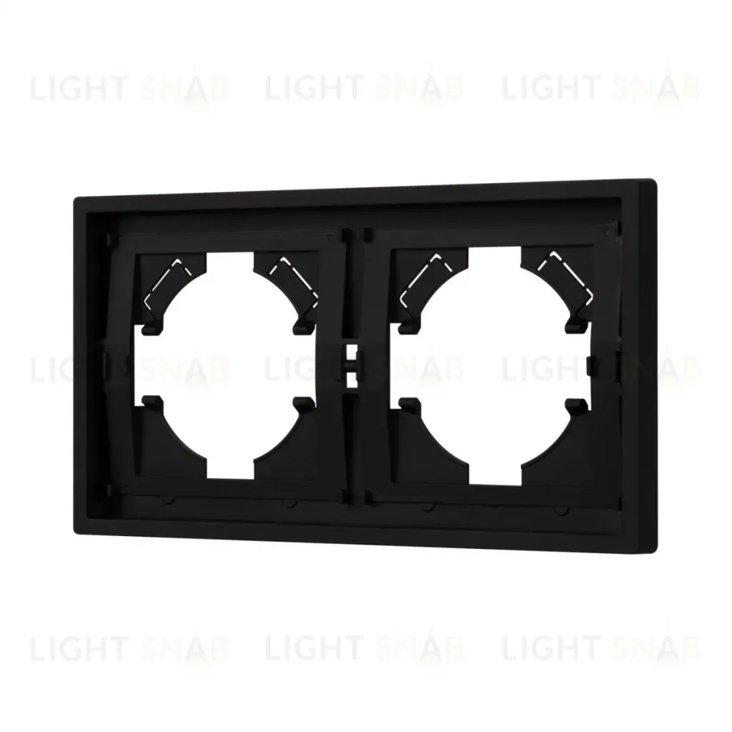 Рамка пластиковая на 2 поста Arlight FRM-TENDO-SFPL-2-BK 054646 054646