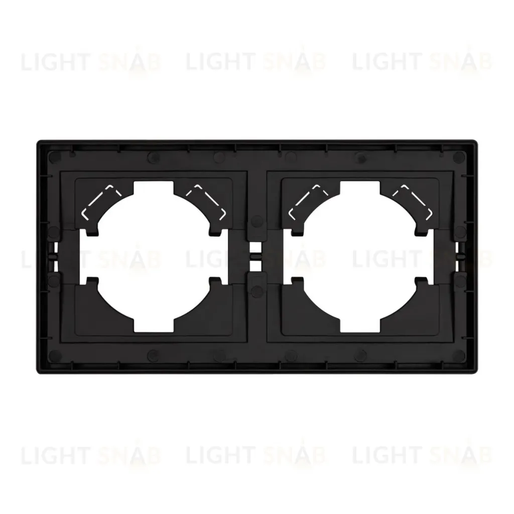 Рамка пластиковая на 2 поста Arlight FRM-TENDO-SFPL-2-BK 054646 054646