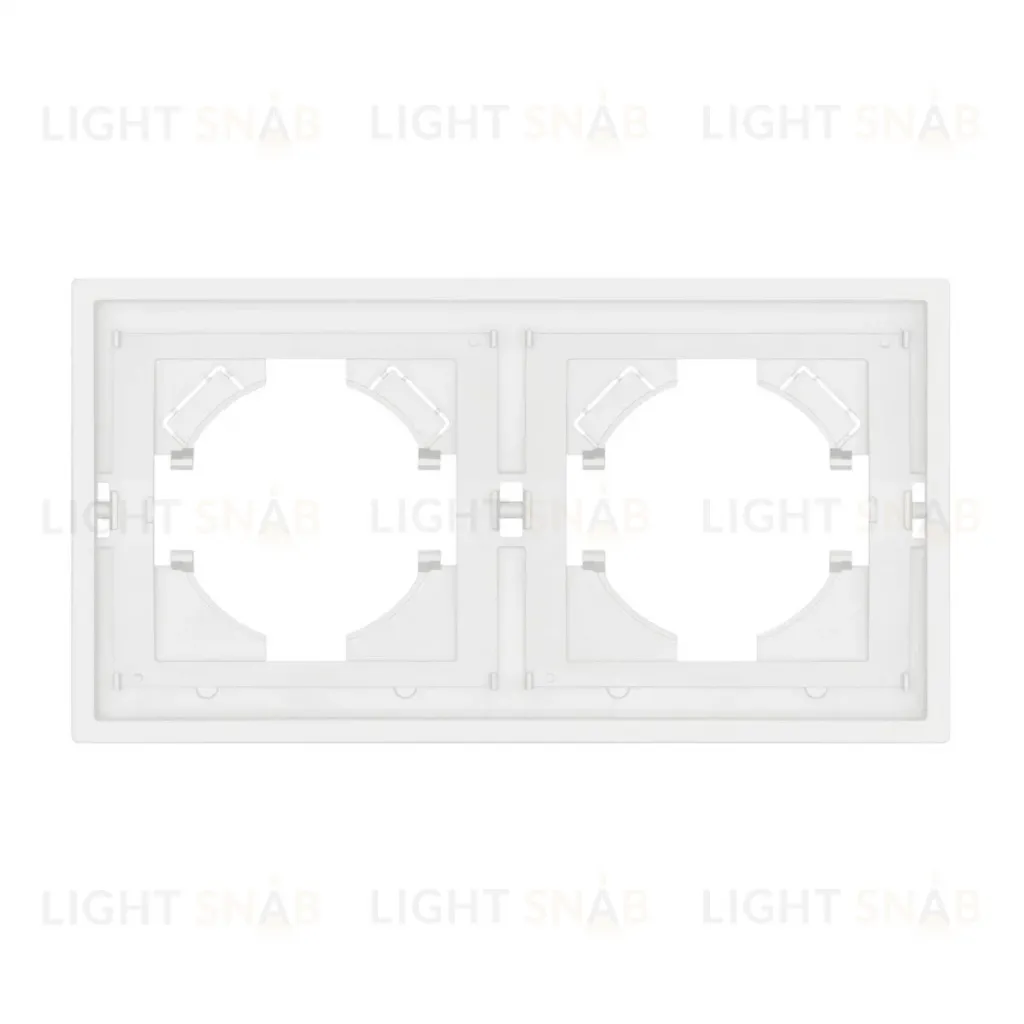 Рамка пластиковая на 2 поста Arlight FRM-TENDO-SFPL-2-WH 054649 054649