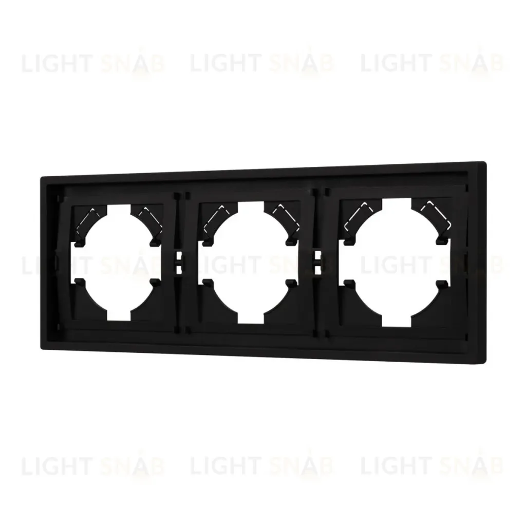 Рамка пластиковая на 3 поста Arlight FRM-TENDO-SFPL-3-BK 054650 054650