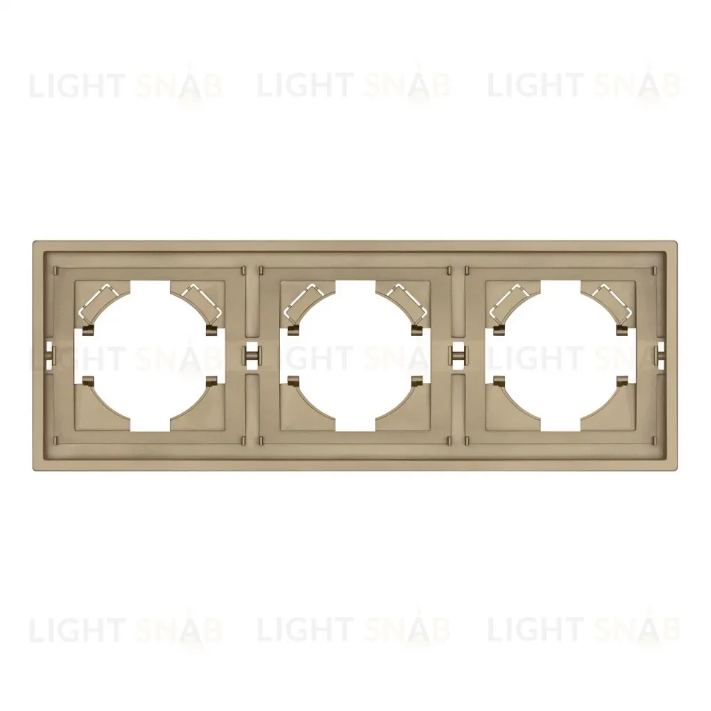Рамка пластиковая на 3 поста Arlight FRM-TENDO-SFPL-3-GD 054651 054651