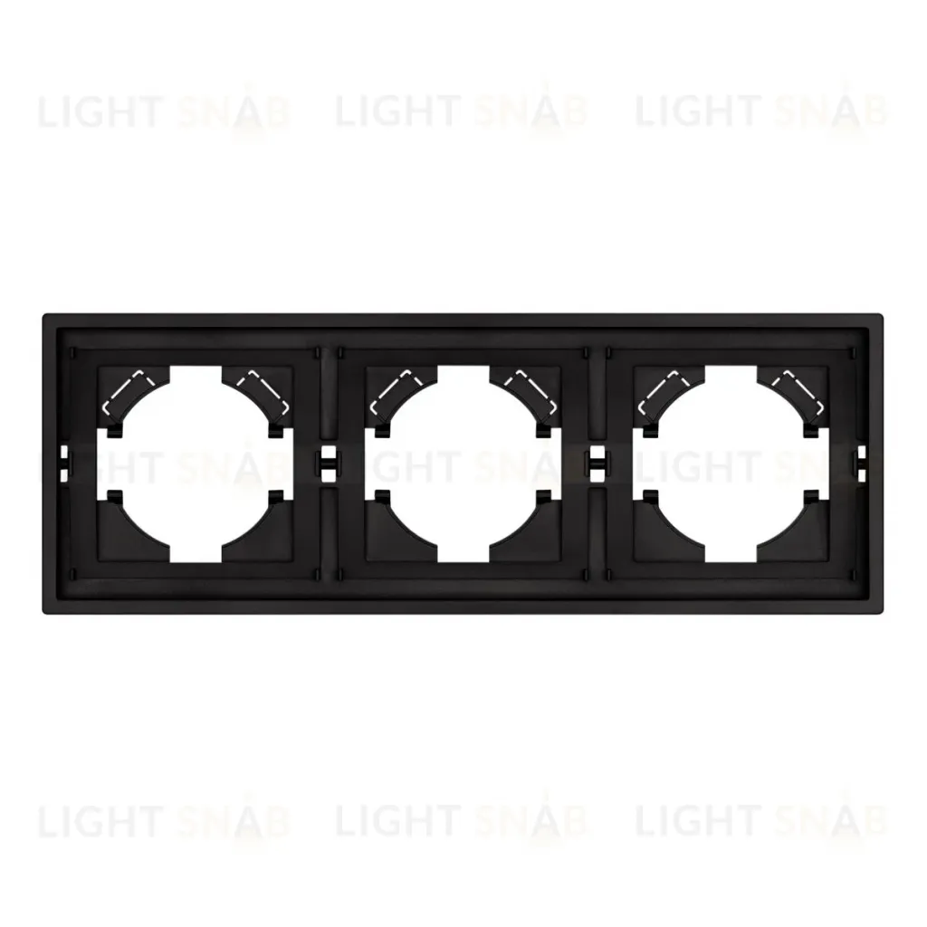 Рамка пластиковая на 3 поста Arlight FRM-TENDO-SFPL-3-BK 054650 054650