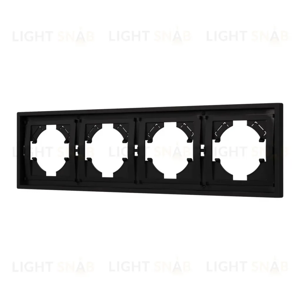 Рамка пластиковая на 4 поста Arlight FRM-TENDO-SFPL-4-BK 054654 054654