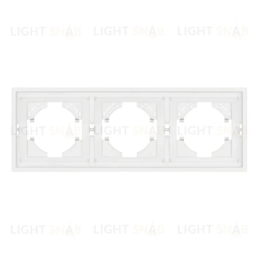 Рамка пластиковая на 3 поста Arlight FRM-TENDO-SFPL-3-WH 054653 054653