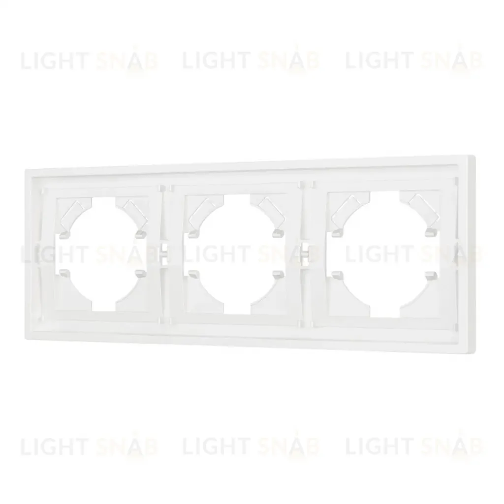 Рамка пластиковая на 3 поста Arlight FRM-TENDO-SFPL-3-WH 054653 054653