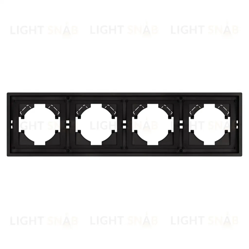 Рамка пластиковая на 4 поста Arlight FRM-TENDO-SFPL-4-BK 054654 054654