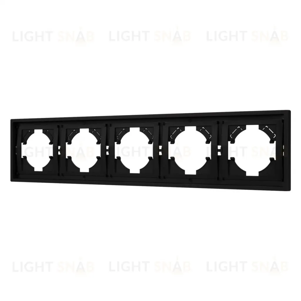 Рамка пластиковая на 5 постов Arlight FRM-TENDO-SFPL-5-BK 054657 054657