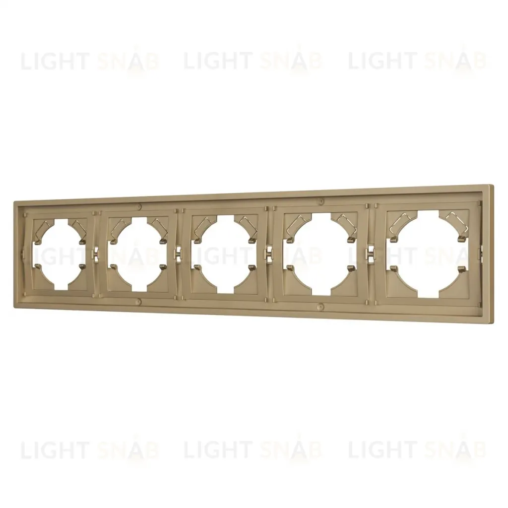 Рамка пластиковая на 5 постов Arlight FRM-TENDO-SFPL-5-GD 054658 054658