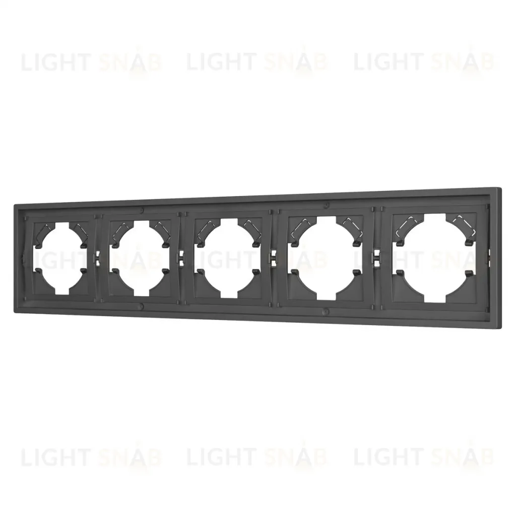 Рамка пластиковая на 5 постов Arlight FRM-TENDO-SFPL-5-GR 054659 054659