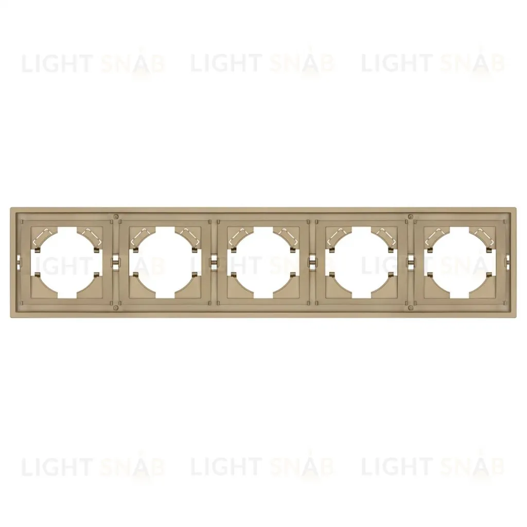Рамка пластиковая на 5 постов Arlight FRM-TENDO-SFPL-5-GD 054658 054658