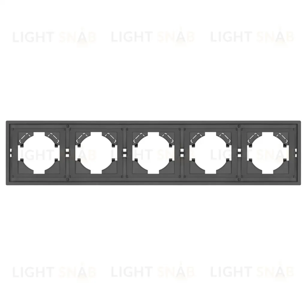 Рамка пластиковая на 5 постов Arlight FRM-TENDO-SFPL-5-GR 054659 054659