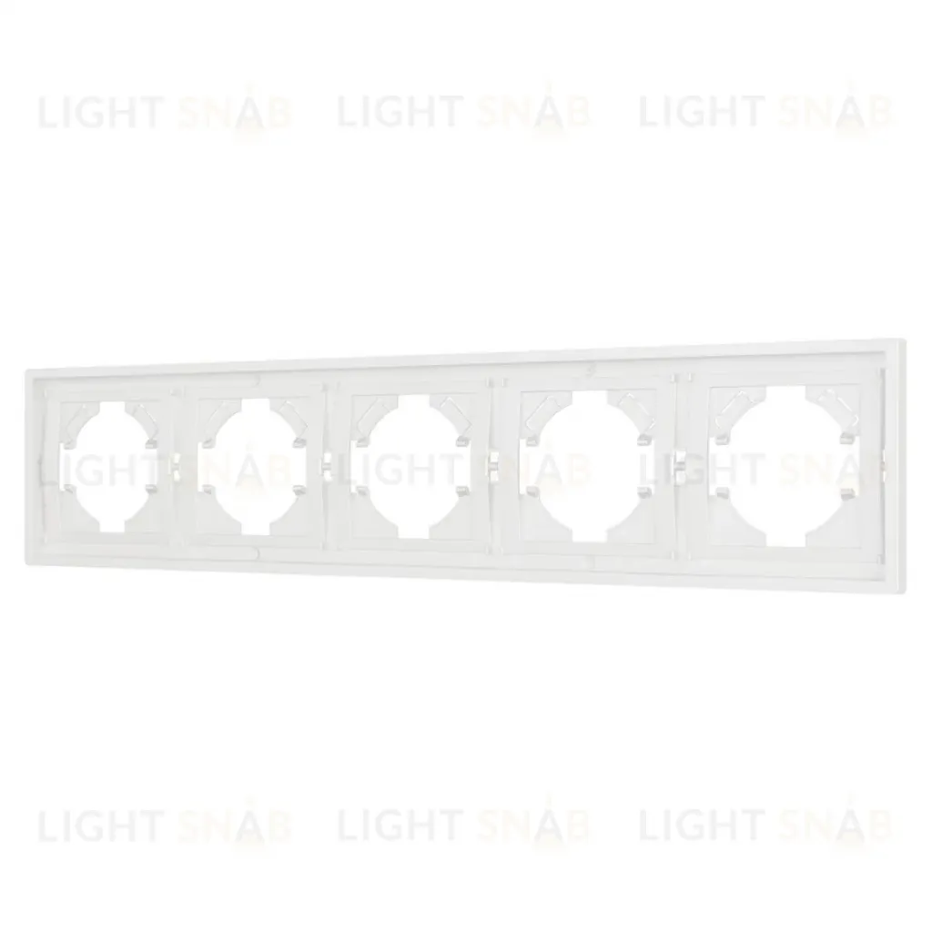 Рамка пластиковая на 5 постов Arlight FRM-TENDO-SFPL-5-WH 054660 054660