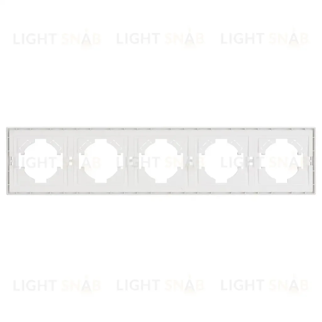 Рамка пластиковая на 5 постов Arlight FRM-TENDO-SFPL-5-WH 054660 054660