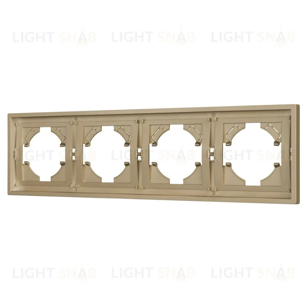 Рамка пластиковая на 4 поста Arlight FRM-TENDO-SFPL-4-GD 054663 054663