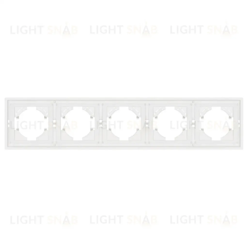 Рамка пластиковая на 5 постов Arlight FRM-TENDO-SFPL-5-WH 054660 054660