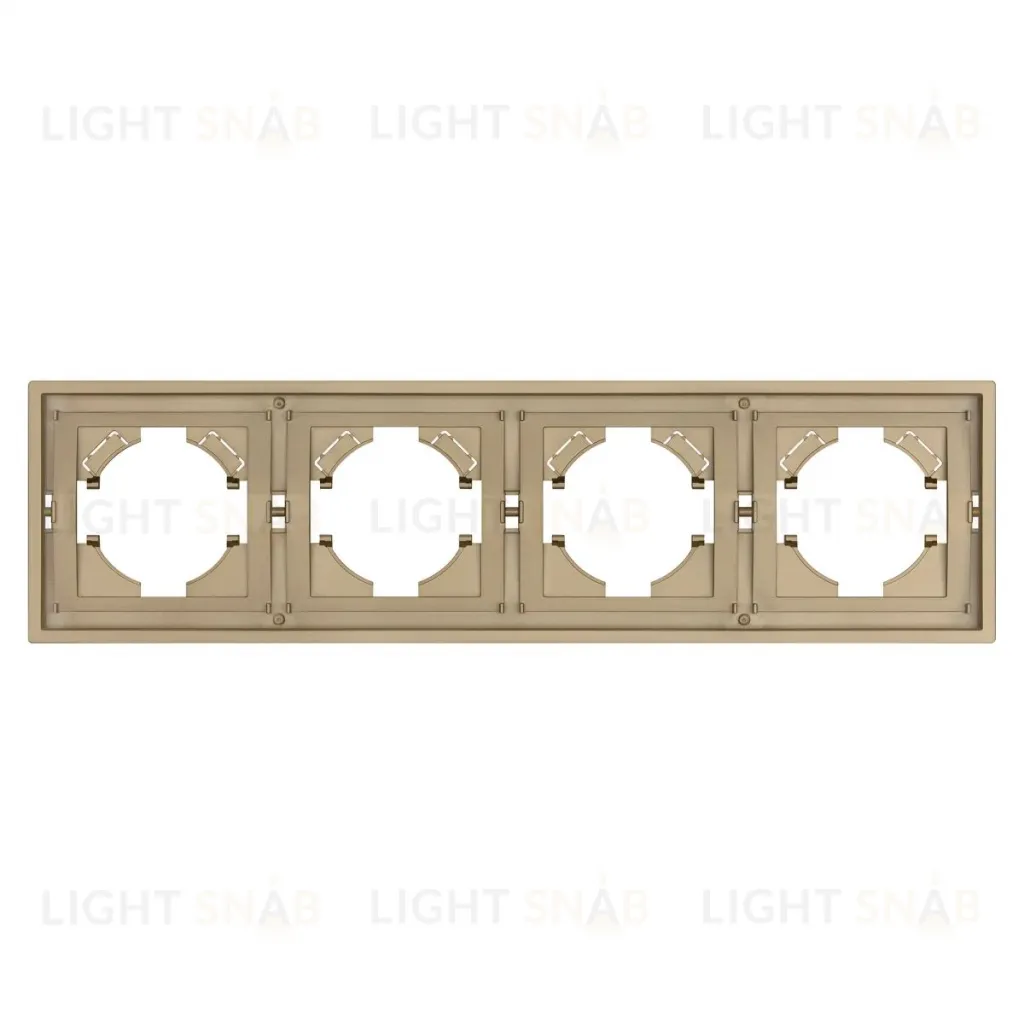 Рамка пластиковая на 4 поста Arlight FRM-TENDO-SFPL-4-GD 054663 054663
