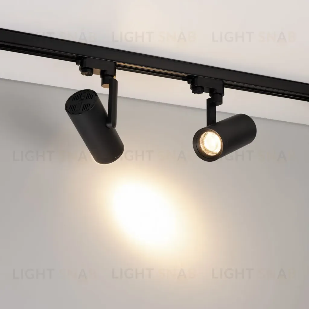 Трековый трехфазный светильник Arlight LGD-URANUS-4TR-R75-18W/25W Warm3500-MIX (BK, 20-50 deg, side holder, 230V) (IP20 Металл) 055807 055807