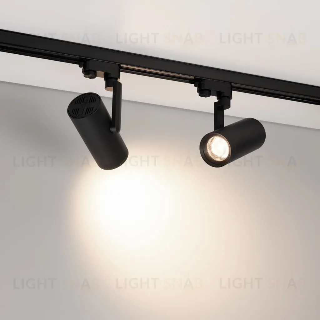 Трековый трехфазный светильник Arlight LGD-URANUS-4TR-R75-18W/25W Warm3500-MIX (BK, 20-50 deg, side holder, 230V) (IP20 Металл) 055807 055807