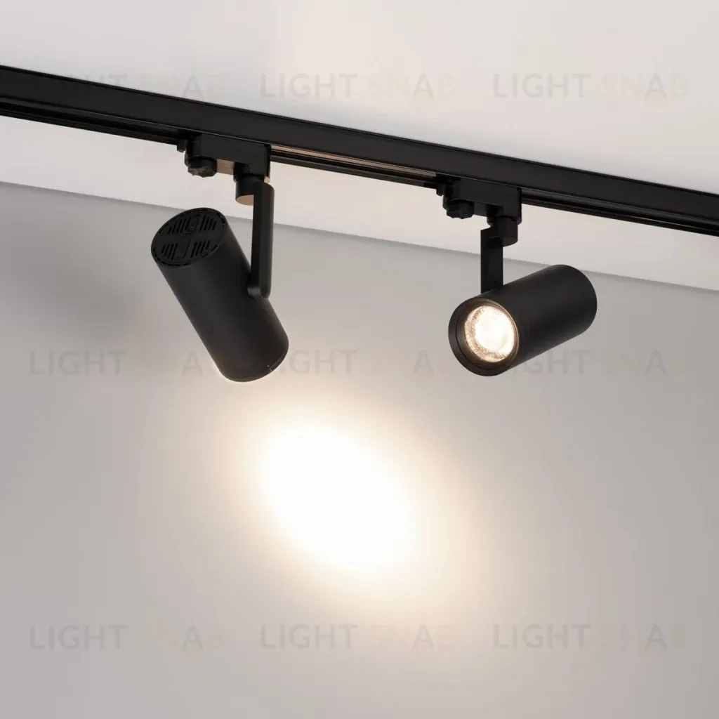 Трековый трехфазный светильник Arlight LGD-URANUS-4TR-R75-18W/25W Warm3500-MIX (BK, 20-50 deg, side holder, 230V) (IP20 Металл) 055807 055807