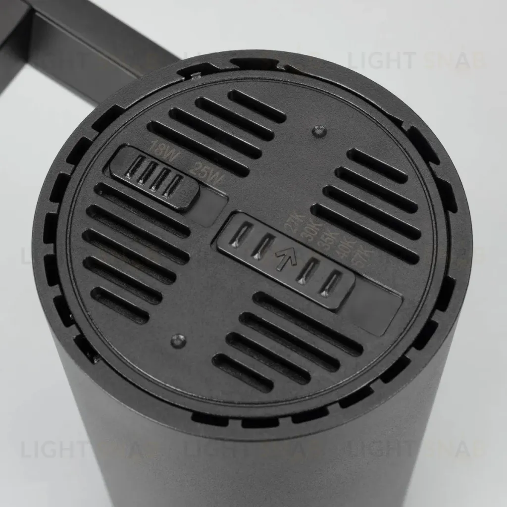 Трековый трехфазный светильник Arlight LGD-URANUS-4TR-R75-18W/25W Warm3500-MIX (BK, 20-50 deg, side holder, 230V) (IP20 Металл) 055807 055807