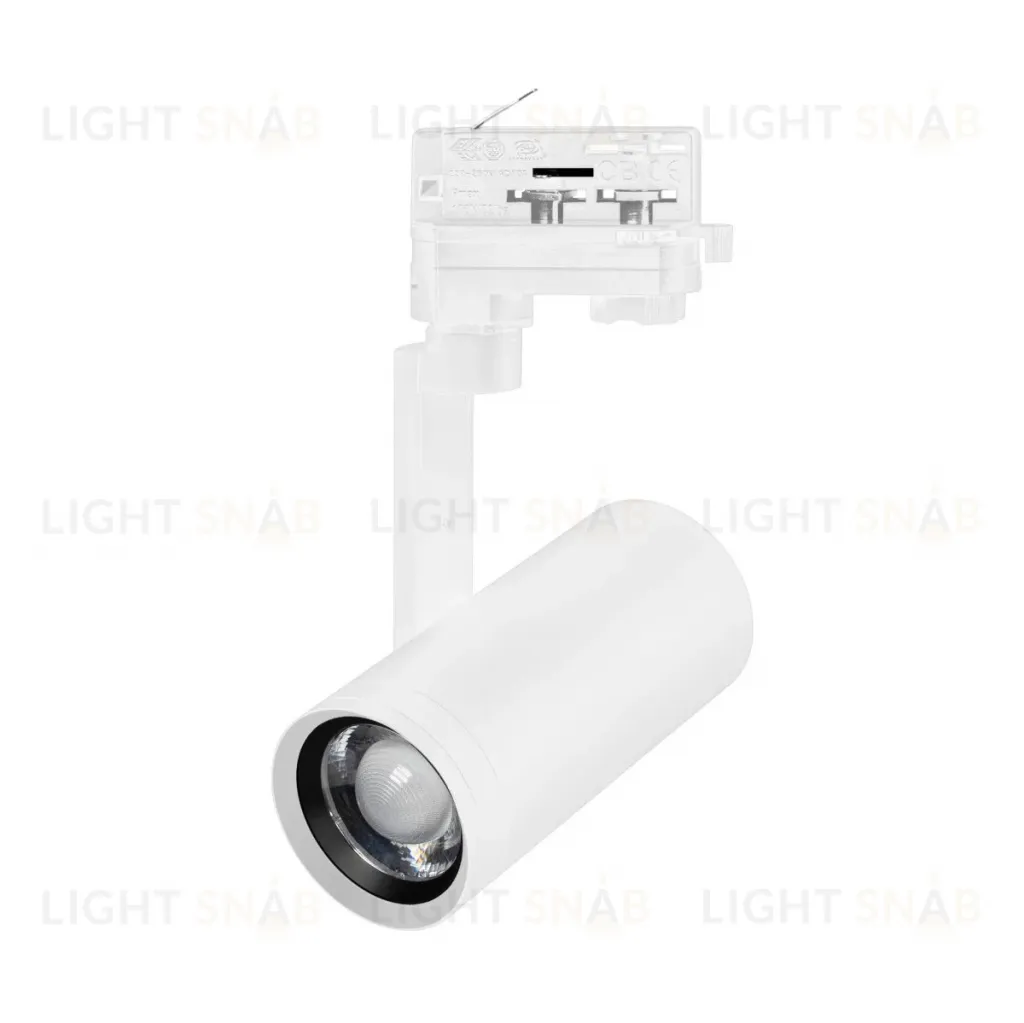 Трековый трехфазный светильник Arlight LGD-URANUS-4TR-R75-18W/25W Warm3500-MIX (WH, 20-50 deg, side holder, 230V) (IP20 Металл) 059362 059362